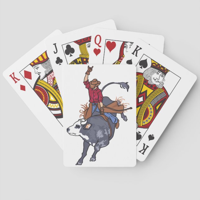 Jeu De Cartes Rodeo Bull Rider (dos)