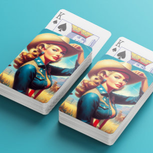 Jeu De Cartes Rodeo Pin-up Vintage