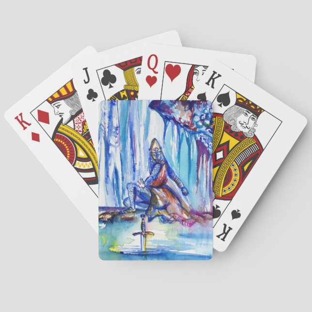 JEU DE CARTES ROI ARTHUR, DAME DU LAC ET EXCALIBUR (dos)