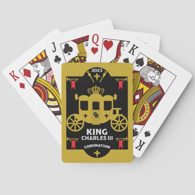 Jeu De Cartes Roi Charles III Couronnement britannique 2023 (dos)