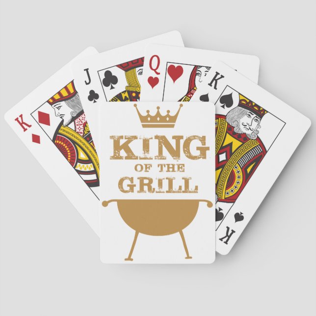 Jeu De Cartes Roi Du Grill, Or (dos)