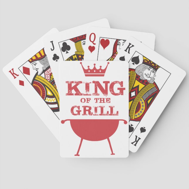 Jeu De Cartes Roi Du Grill, Rouge (dos)
