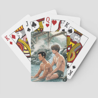 Jeu De Cartes Romantique hiver onsen