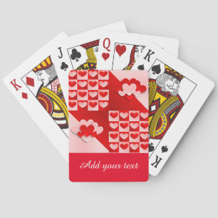 Jeu De Cartes Romantique Saint Valentin Coeurs d'amour Rouge Coe