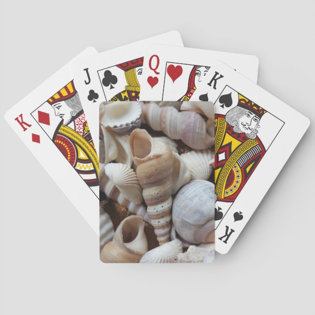 Jeu De Cartes Romantique Tropical Exotic Sea Shells Plage Amour (dos)