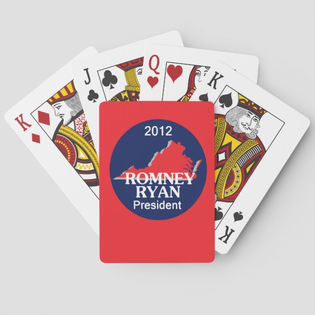 Jeu De Cartes Romney Ryan VIRGINIA (dos)