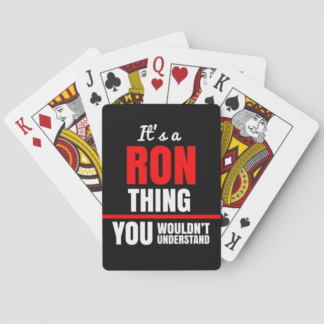 Jeu De Cartes Ron que tu ne comprendrais pas nom (dos)