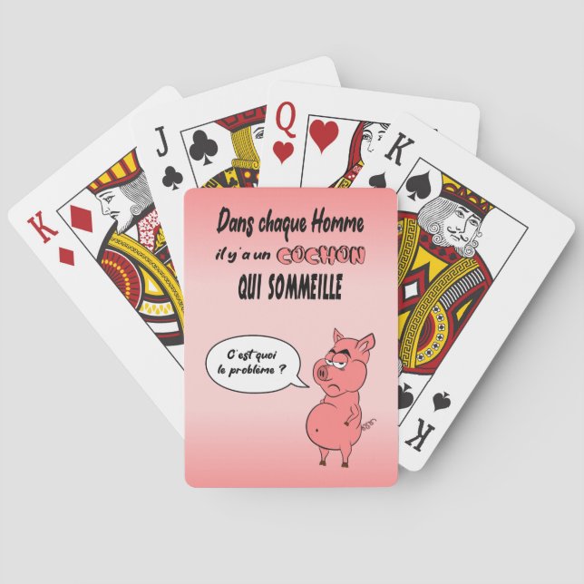 Jeu De Cartes Ronchon le cochon (dos)