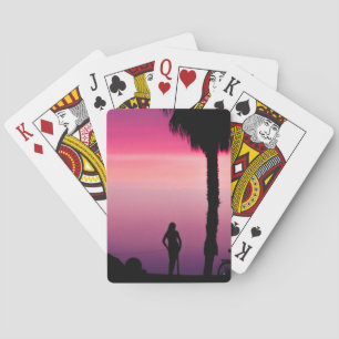 JEU DE CARTES ROSE