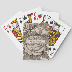 Jeu De Cartes Rose gothique victorien d'Halloween vintage à Sepi