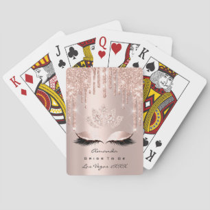 Jeu De Cartes Rose rose Pastel Étincelle Lotus Diamond Bride