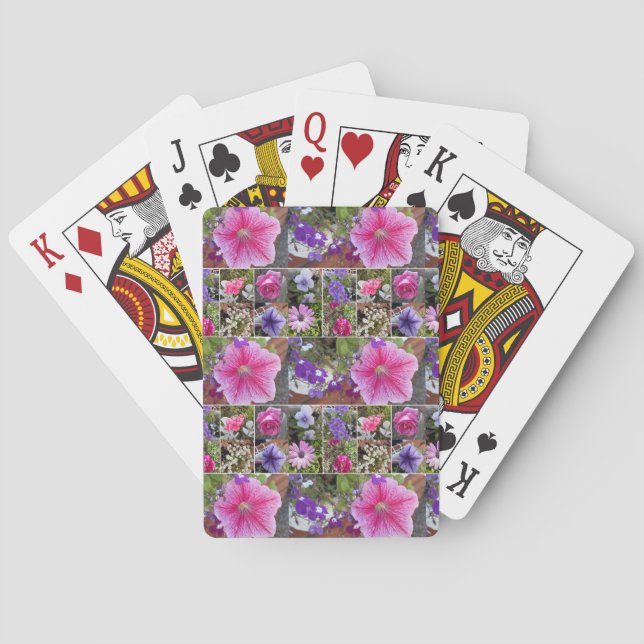 Jeu De Cartes Rose rose Penunia Fleurs de marguerite Fête des mè (dos)