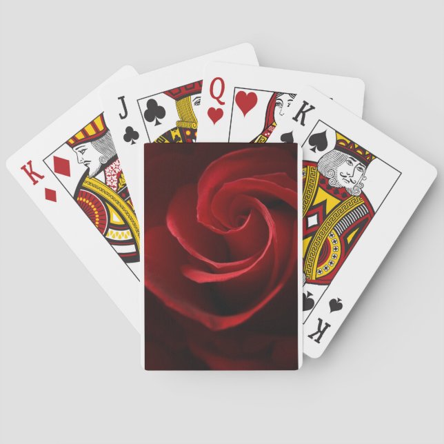 Jeu De Cartes Rose rouge (dos)