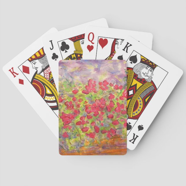 Jeu De Cartes Roses florissants (dos)