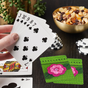Jeu De Cartes Rosy Cool rose chaud ressort vert Crochet