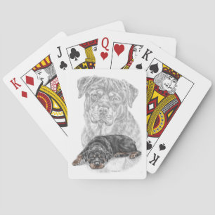 Jeu De Cartes Rottweiler Chien Art