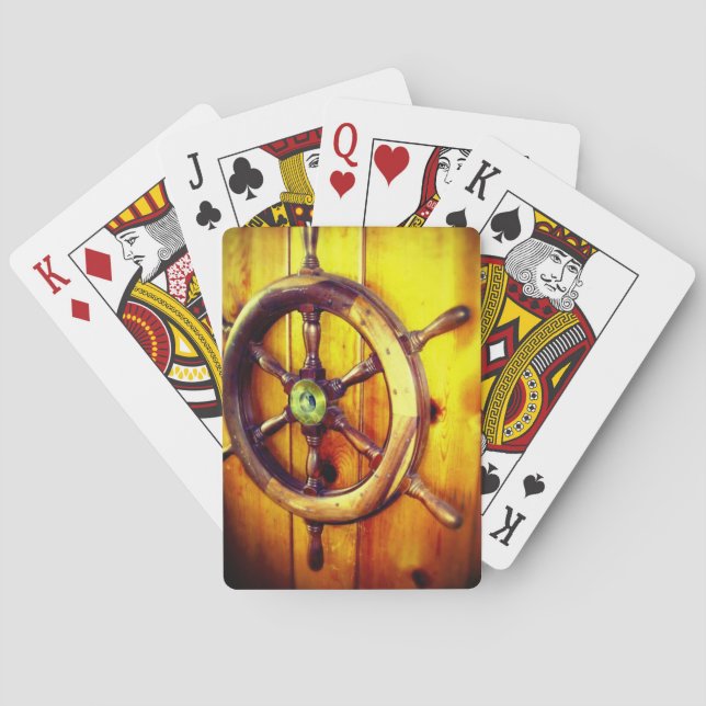 Jeu De Cartes Roue de direction de bateau (dos)