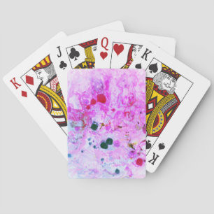 Jeu De Cartes Rouge rose Bleu pourpre Modèle Abstrait moderne