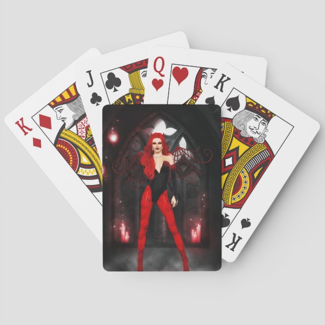 Jeu De Cartes Rouge Succubus (dos)