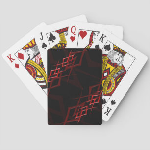 Jeu De Cartes Rouge sur Black "Thorn" Jouer des cartes