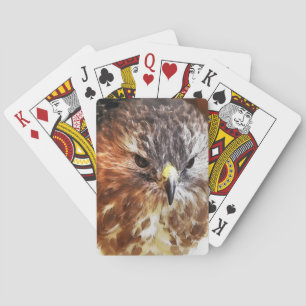 JEU DE CARTES ROUGE TAILLÉ HAWK