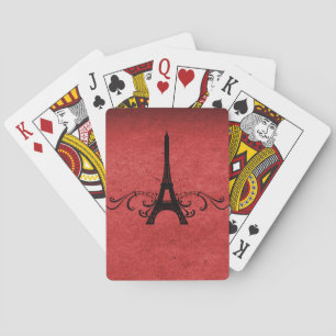 Jeu De Cartes Rouge Vintage Français