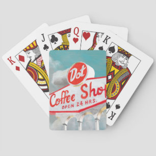 Jeu De Cartes Route américaine   Coffee Shop Sign