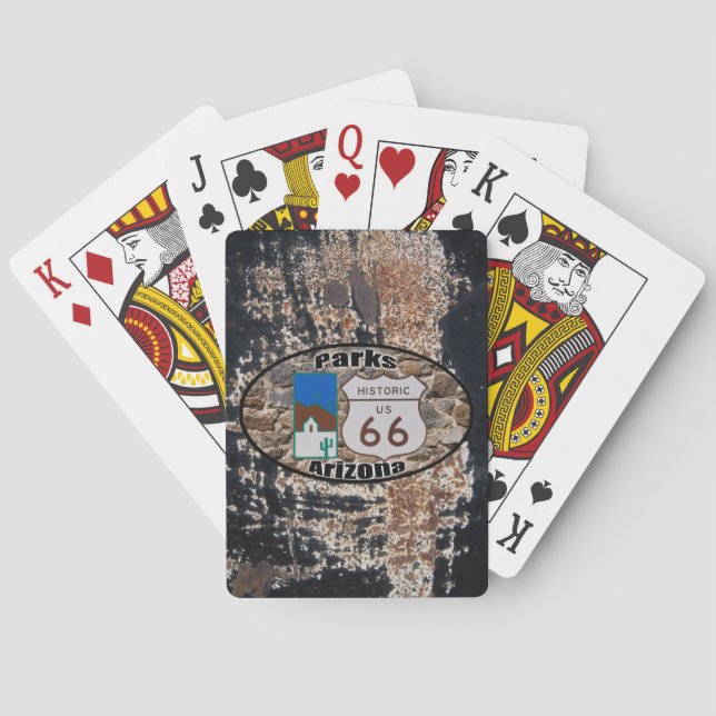 Jeu De Cartes Route historique US 66 ~ Parcs, Arizona (dos)