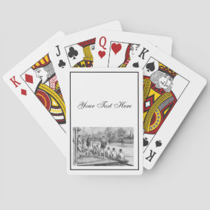 Jeu De Cartes Rowers d'équipage vintages en bateau à quai