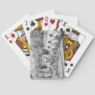 Jeu De Cartes Rowers d'équipage vintages en bateau à quai