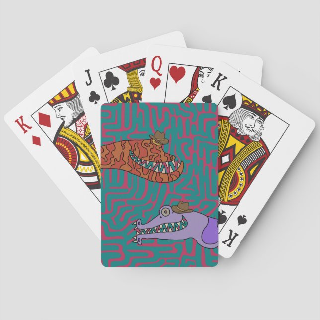 Jeu De Cartes Roy et Sally créent le motif Doodle (dos)