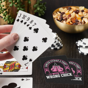 Jeu De Cartes Ruban Rose Sensibilisation au Cancer du Sein Ruban
