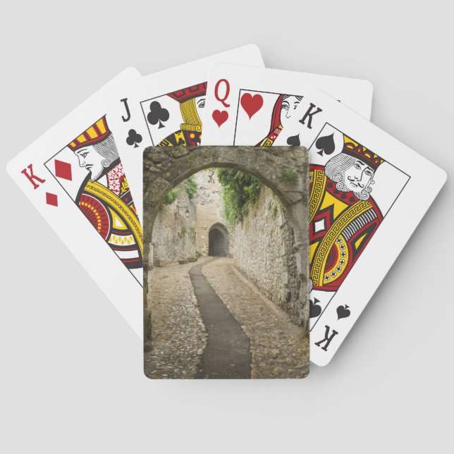 Jeu De Cartes Rue en pierre grise, France (dos)