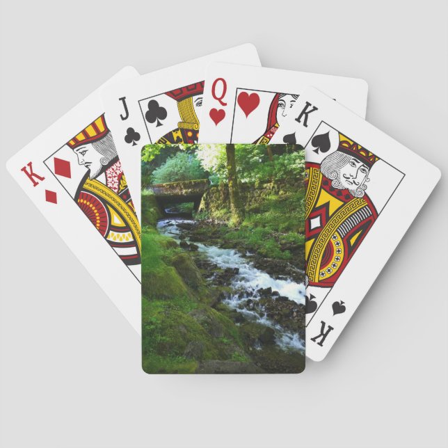 Jeu De Cartes Runoff from Wahkeena Falls (dos)