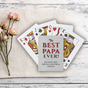 Jeu De Cartes Rustic Best Papa Jamais Père de la Fête Garder