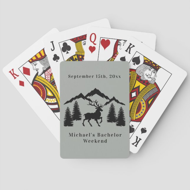 Jeu De Cartes Rustic Grey Chasse Bachelor Week-end (dos)