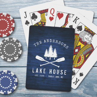 Jeu De Cartes Rustic Lake House Boat