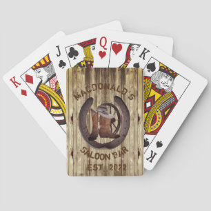 Jeu De Cartes Rustic western Saloon bar 