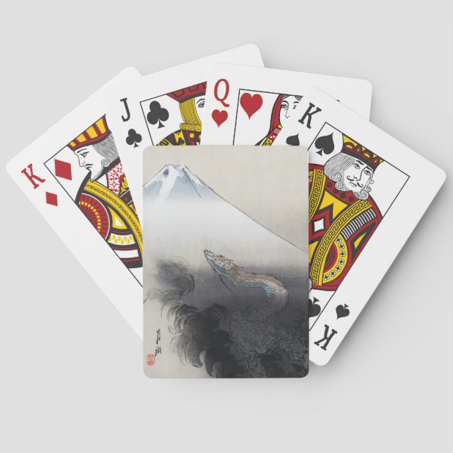 Jeu De Cartes Ryu Shoten : Dragon éblouissant sur Fuji, Japon (dos)