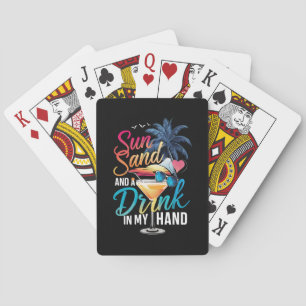 Jeu De Cartes Sable de soleil et un verre dans ma croisière sur 