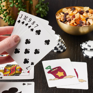 Jeu De Cartes Sable rouge avec étoile et lunette
