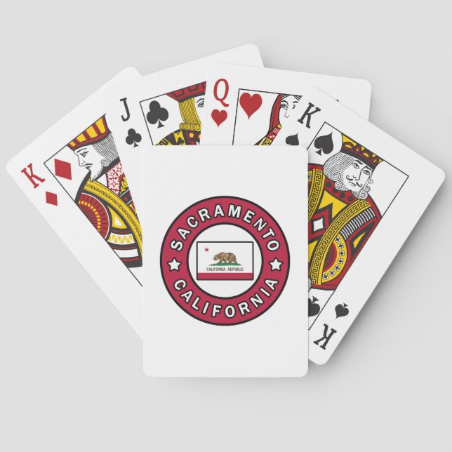 Jeu De Cartes Sacramento Californie (dos)