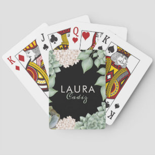 Jeu De Cartes Sage Green Chic Country Floral & Foliage Frame