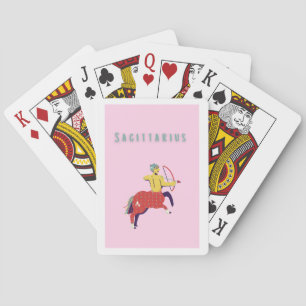 Jeu De Cartes Sagittaire rose, zodiaque, signe du zodiaque