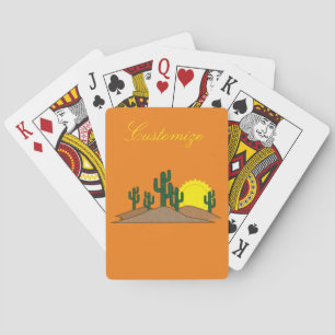 Jeu De Cartes Saguaro Cactus Sunset Thunder_Cove