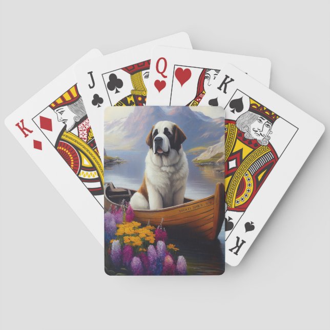 Jeu De Cartes Saint Bernard à la pagaie : Une aventure Pittoresq (dos)