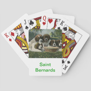 Jeu De Cartes Saint Bernard Dog Jouer aux cartes
