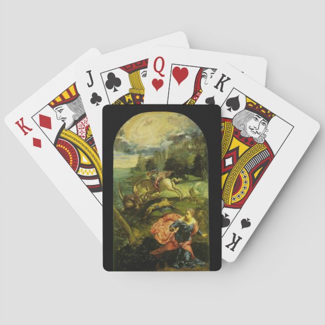 JEU DE CARTES SAINT GEORGE ET LE DRAGON (dos)