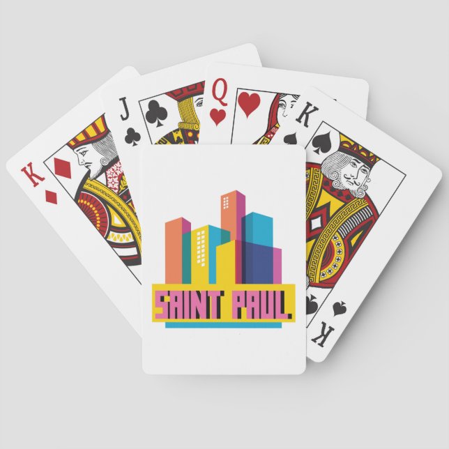 Jeu De Cartes Saint Paul dans la conception (dos)