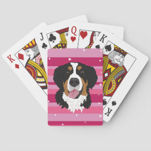 Jeu De Cartes Saint Valentin Bernese Mountain Dog 